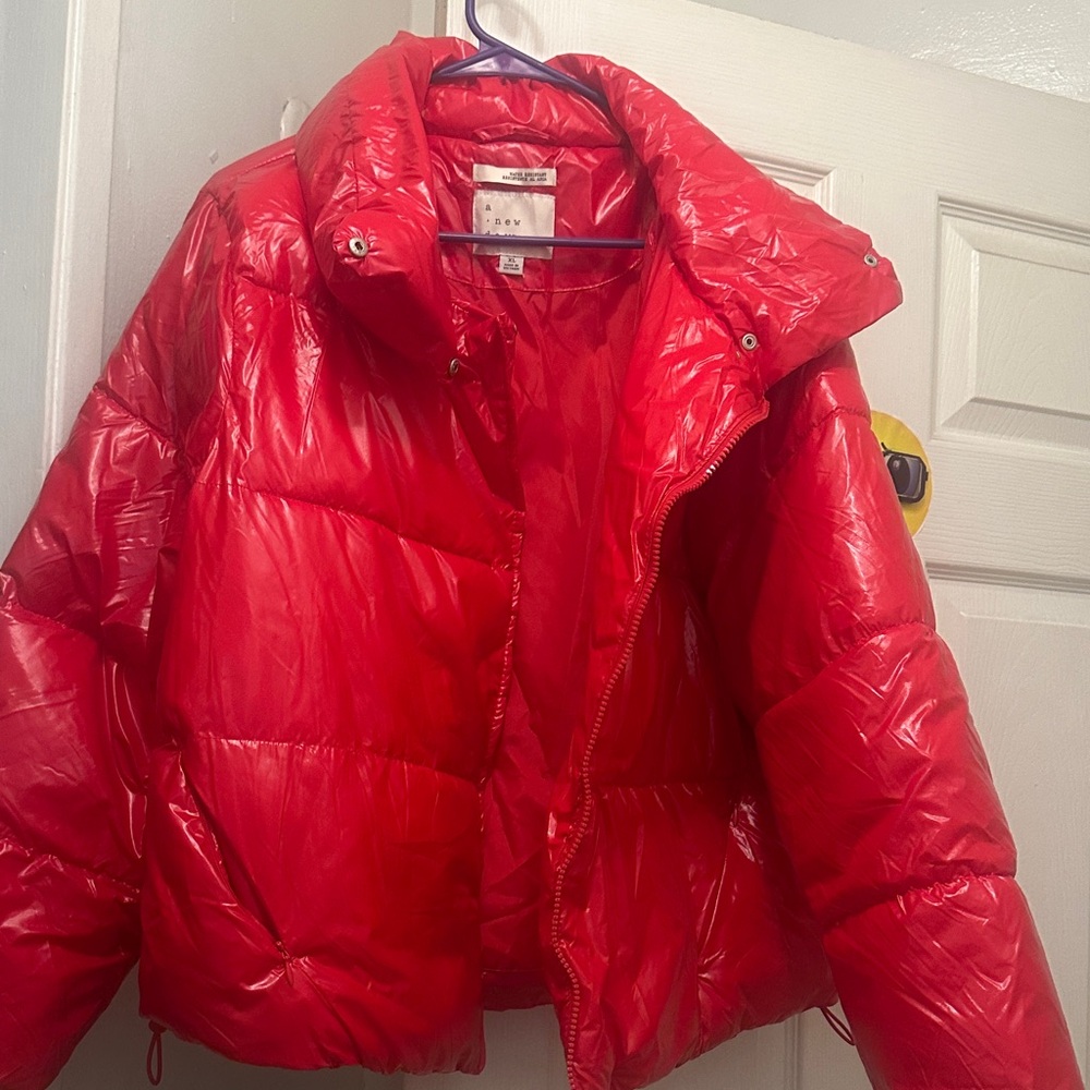 Women's Red Puffer Jacket